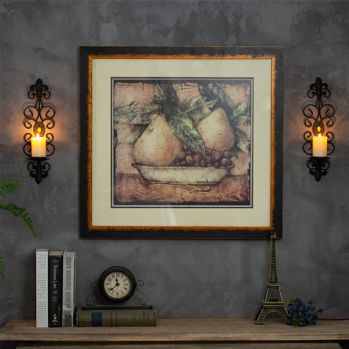 Candle Sconces Wall Decor Black Candle Holder for Pilla