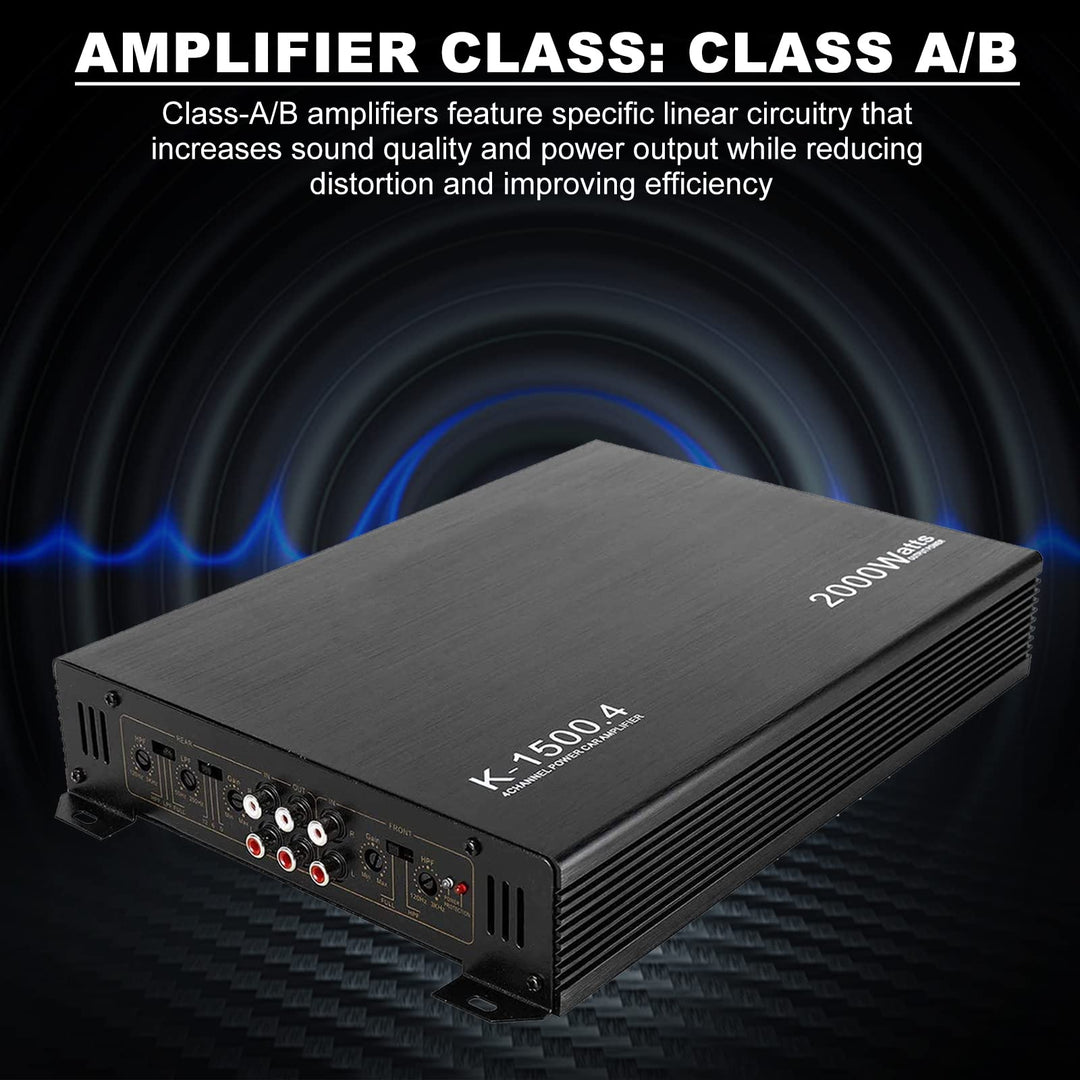 YaeCCC 2000W 4 Channel Amplifier Car Audio Car Amplifie
