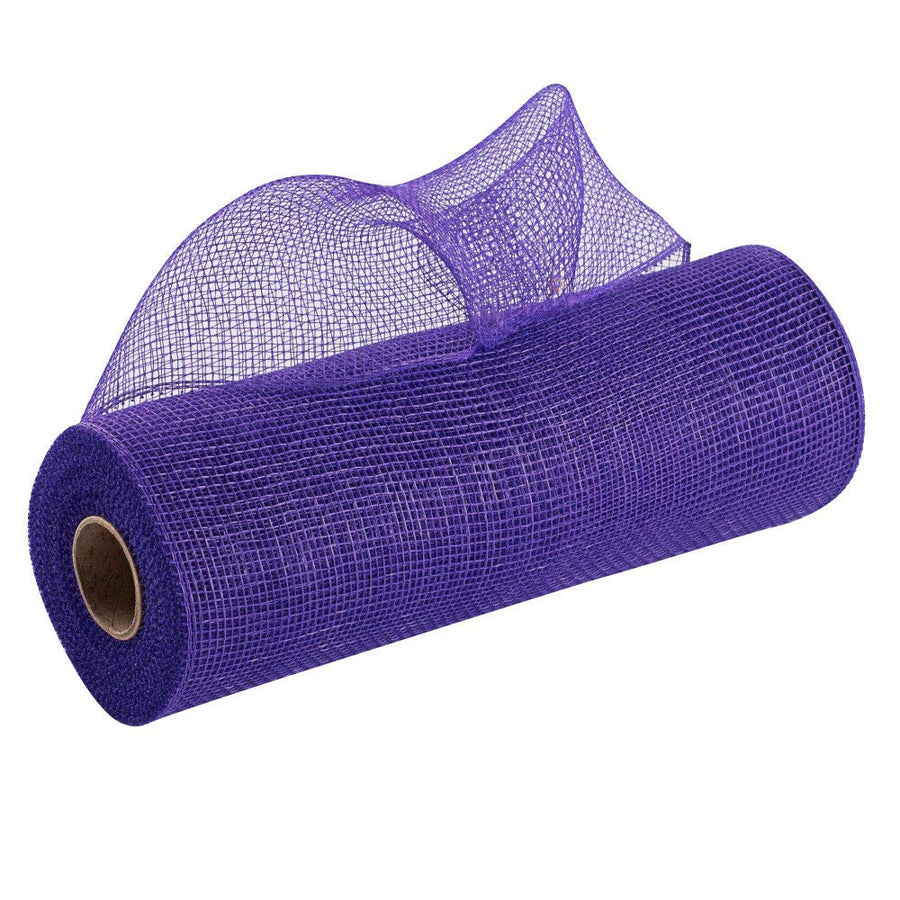 Purple Deco Mesh Wreath Decor - 10 x 10 Yards, Decorative Ribbon Roll, Swag, Tree Topper, Bows, Gifts, Garlands, Presents, Mardi Gras, Easter