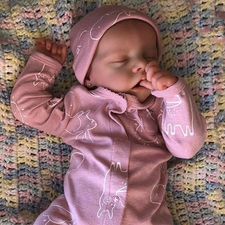 Lifelike Reborn Baby Dolls - 22 inch Sleeping Baby Girl Doll, Newborn Baby Doll Handmade Weighted Soft Body That Look Real for Children Kids Collector Age 3+