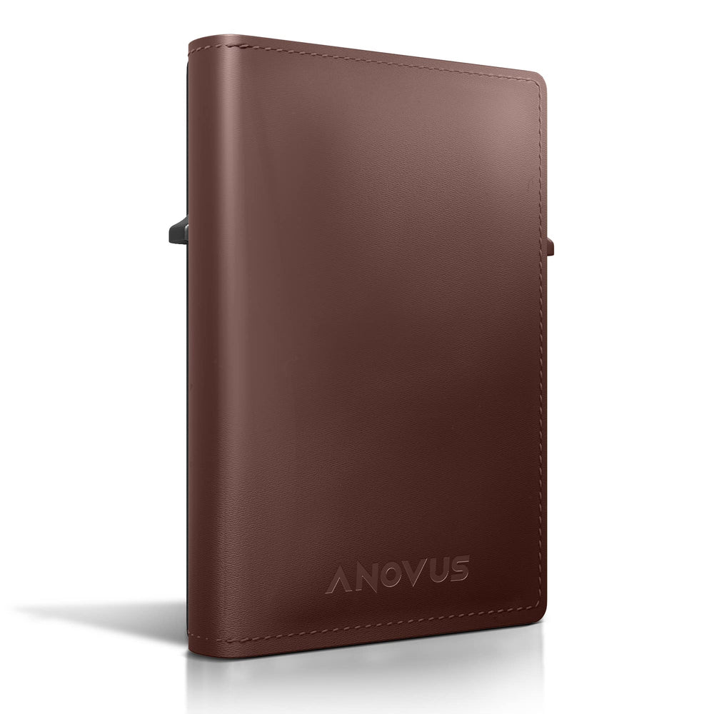 ANOVUS AirTag Wallet (Brown) | Trackable Wallet with Ai