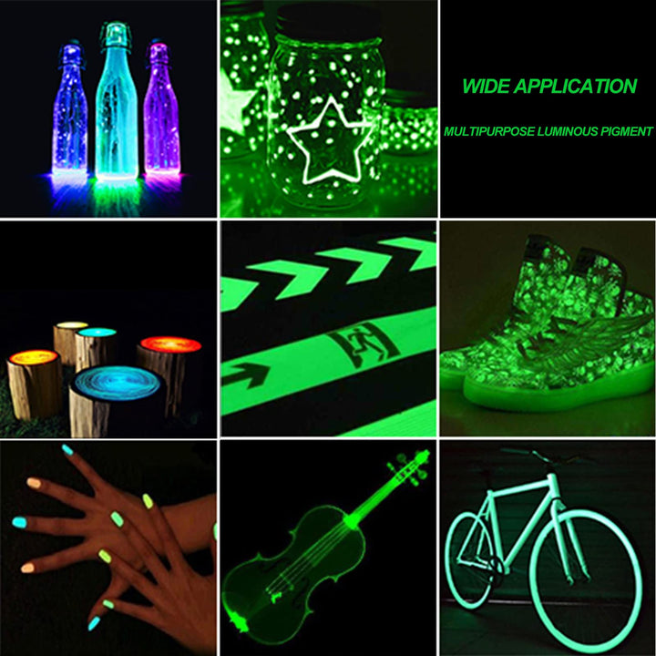 Glow in the Dark Pigment Powder, Halloween 12 Color 0.7