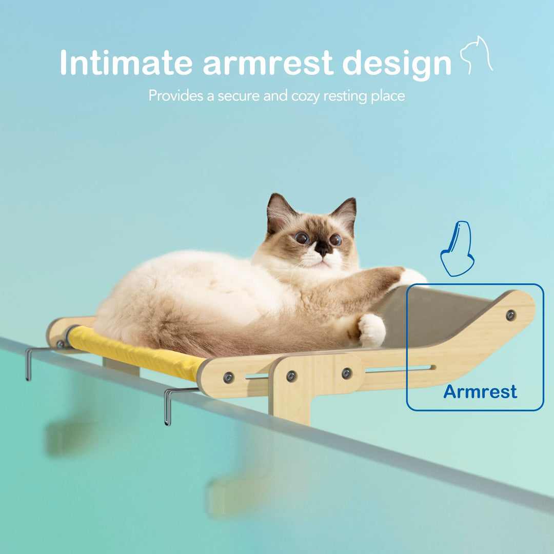 Cat Window Perch Cat Window Hammock Seat for Indoor Cats Sturdy Adjustable Steady Cat Bed Providing All-Around Sunbath Space Saving Washable Holds Up to 40 lbs