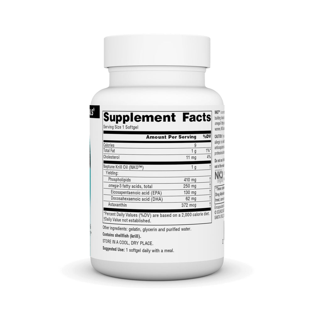 NKO Neptune Krill Oil, Supports Heart Health and Cell Membrane Integrity* - 30 Softgels