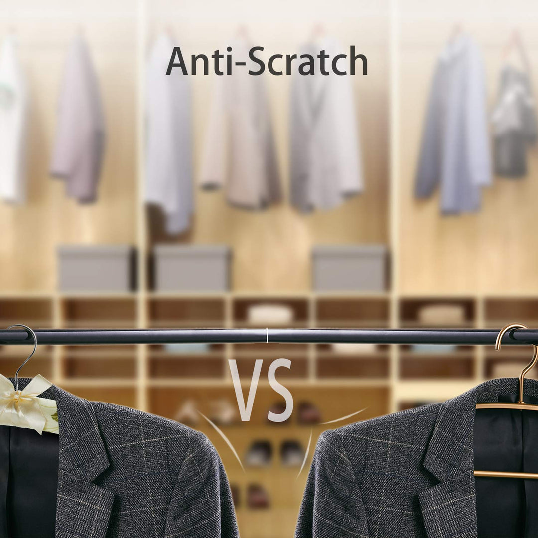 Satin Padded Hangers for Women Clothing - Floral Sweater Hangers No Bump - Padded Coat Hangers for Wedding - Thick Foam Silk Clothes Hangers for Adult (Pack of 5)