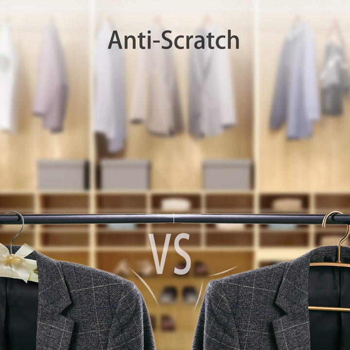 Satin Padded Hangers for Women Clothing - Floral Sweater Hangers No Bump - Padded Coat Hangers for Wedding - Thick Foam Silk Clothes Hangers for Adult (Pack of 5)