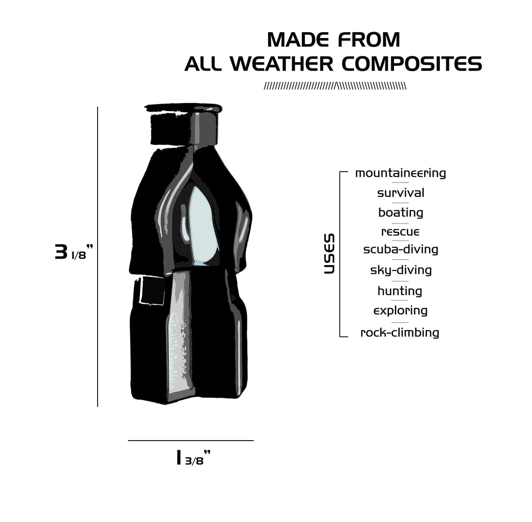 The Original Worlds Loudest Whistle up to 142db Loud, Very Long Range, for Referee, Coaches, Instructors, Sports, Teachers, Life Guard, Self Defense, Survival, Emergency uses (Black)