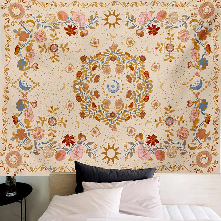 TTYQXZ Wall Tapestry Bohemian - Floral Vine Tapestry Wa