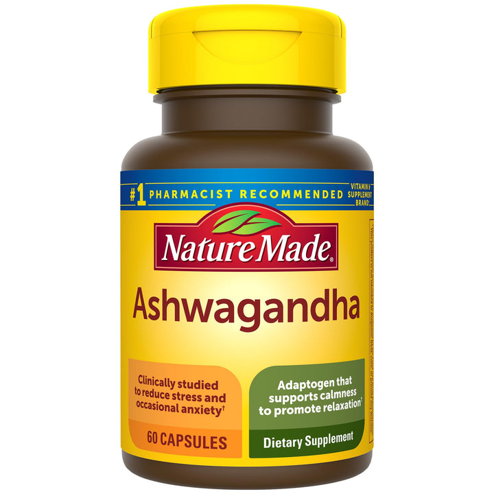 Nature Made Ashwagandha Capsules 125mg for Stress Suppo