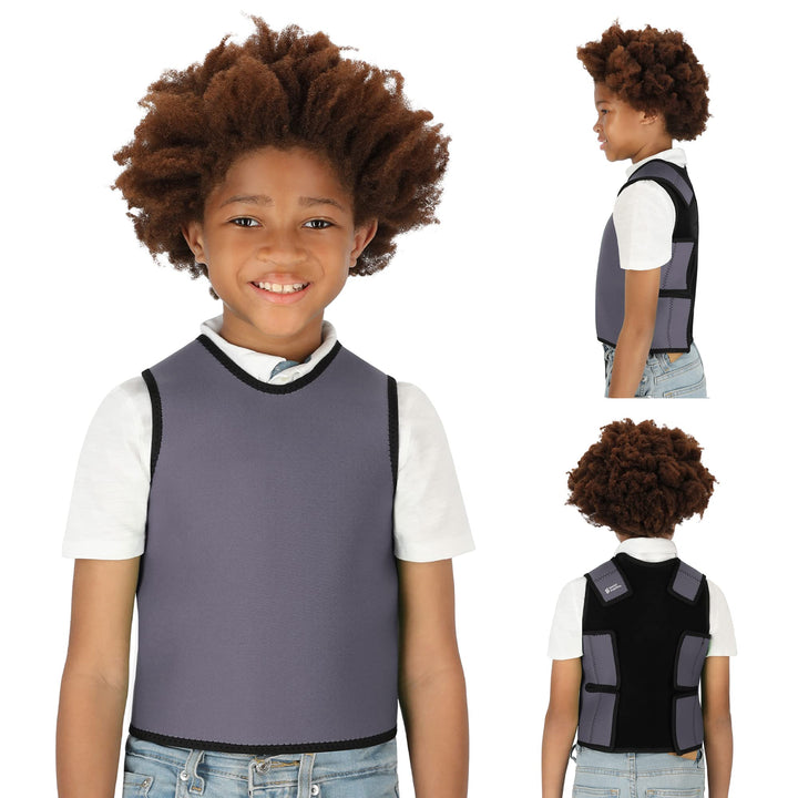 Sensory Compression Vest Deep Pressure Comfort (Grey, Small)