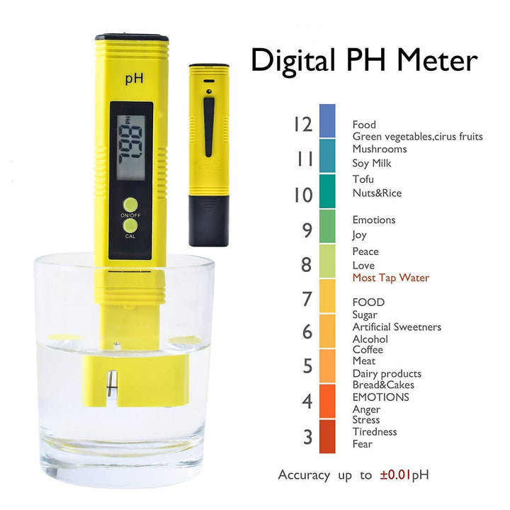 Digital PH Meter Water Quality Tester for Food Brewing 