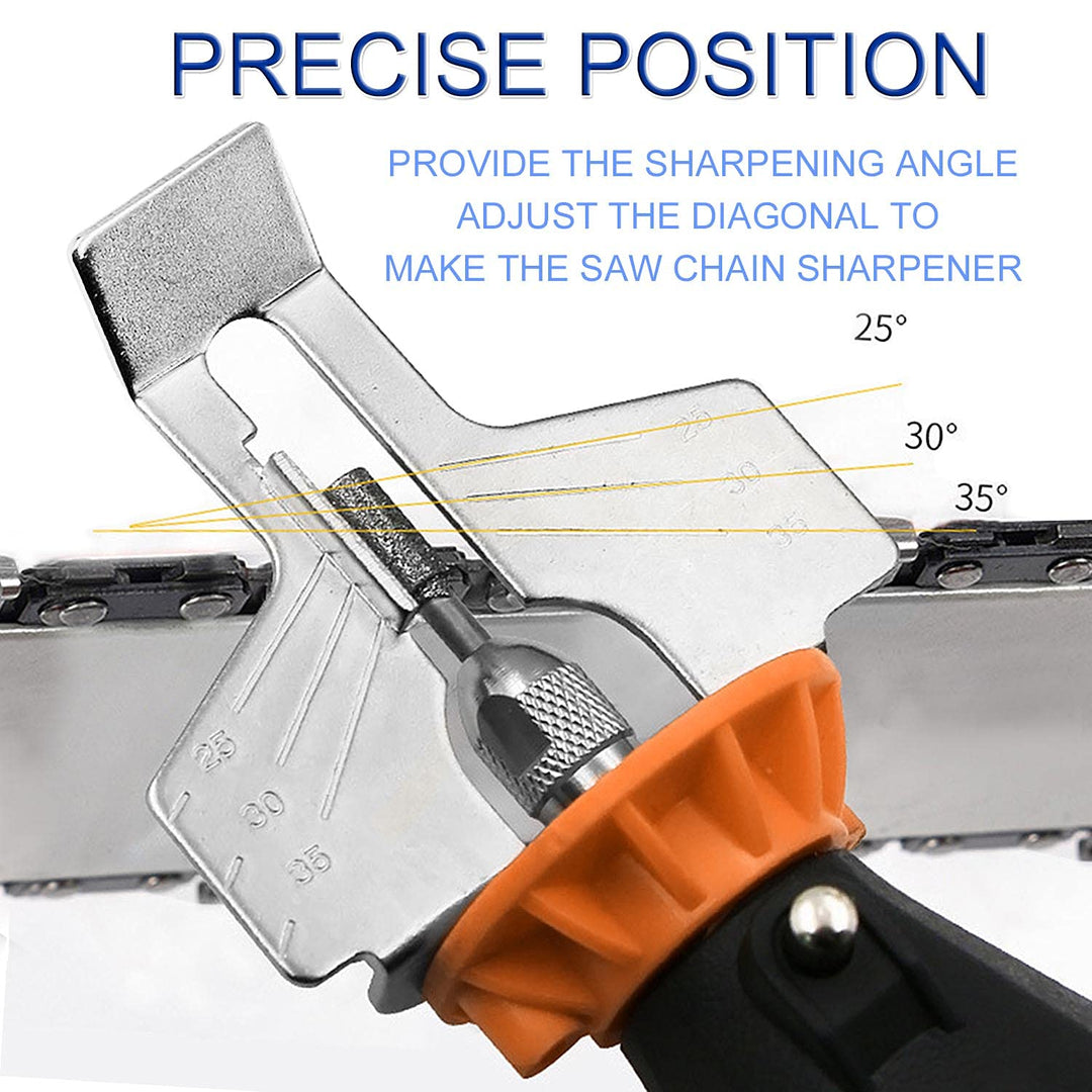 JONMON Chainsaw Sharpening Attachment Kit - 8Pcs Chain 
