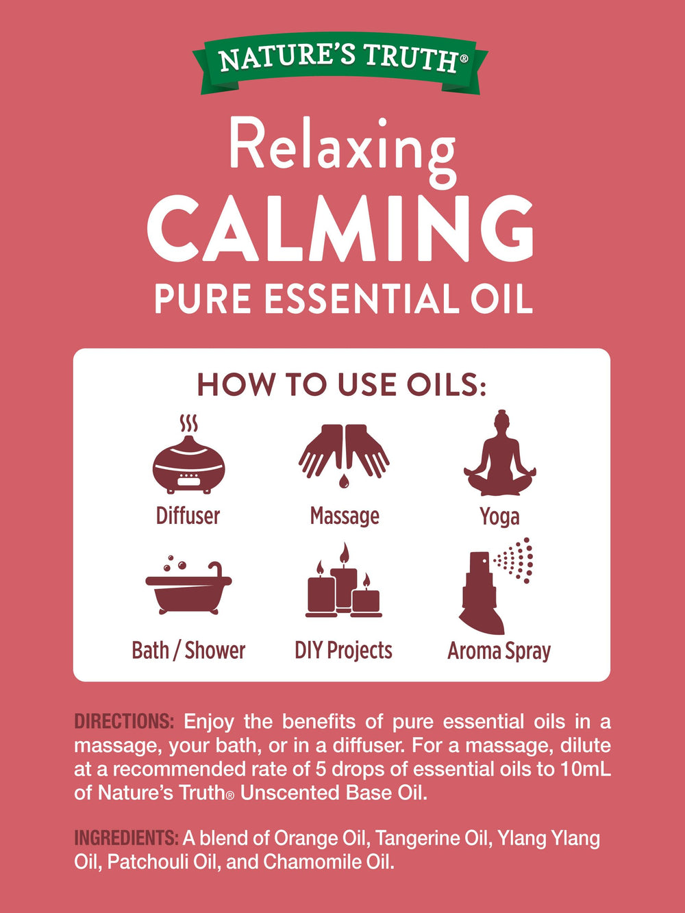 Nature's Truth Aromatherapy Calming 100% Pure Essen