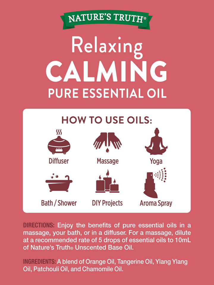 Nature&#39;s Truth Aromatherapy Calming 100% Pure E