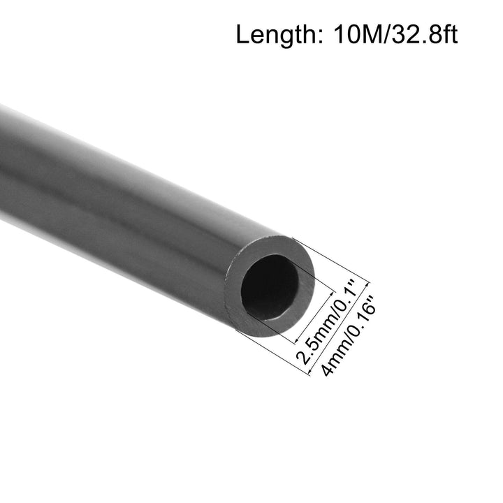 Pneumatic Tubing Air Brake Hose Air Line Nylon Tube Pipe 7/64&#39;&#39;ID x 5/32&#39;&#39;OD x 32.8ft Black