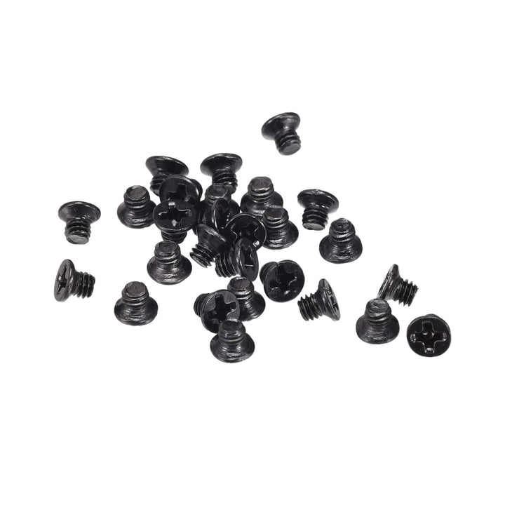 uxcell M2.5 x 3mm Phillips Screw Fasteners Black for La