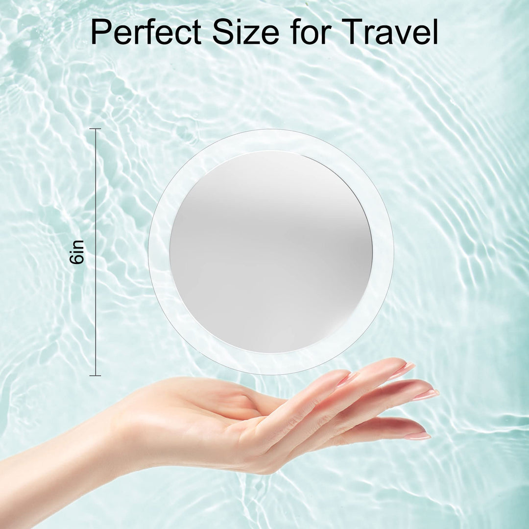 Magnifying Mirror, 20X Magnifying Mirror Suction Cup for Travel Magnifying Mirror, 20X Travel Makeup Mirror Stick on Mirror for Eyes Makeup 6 Inch