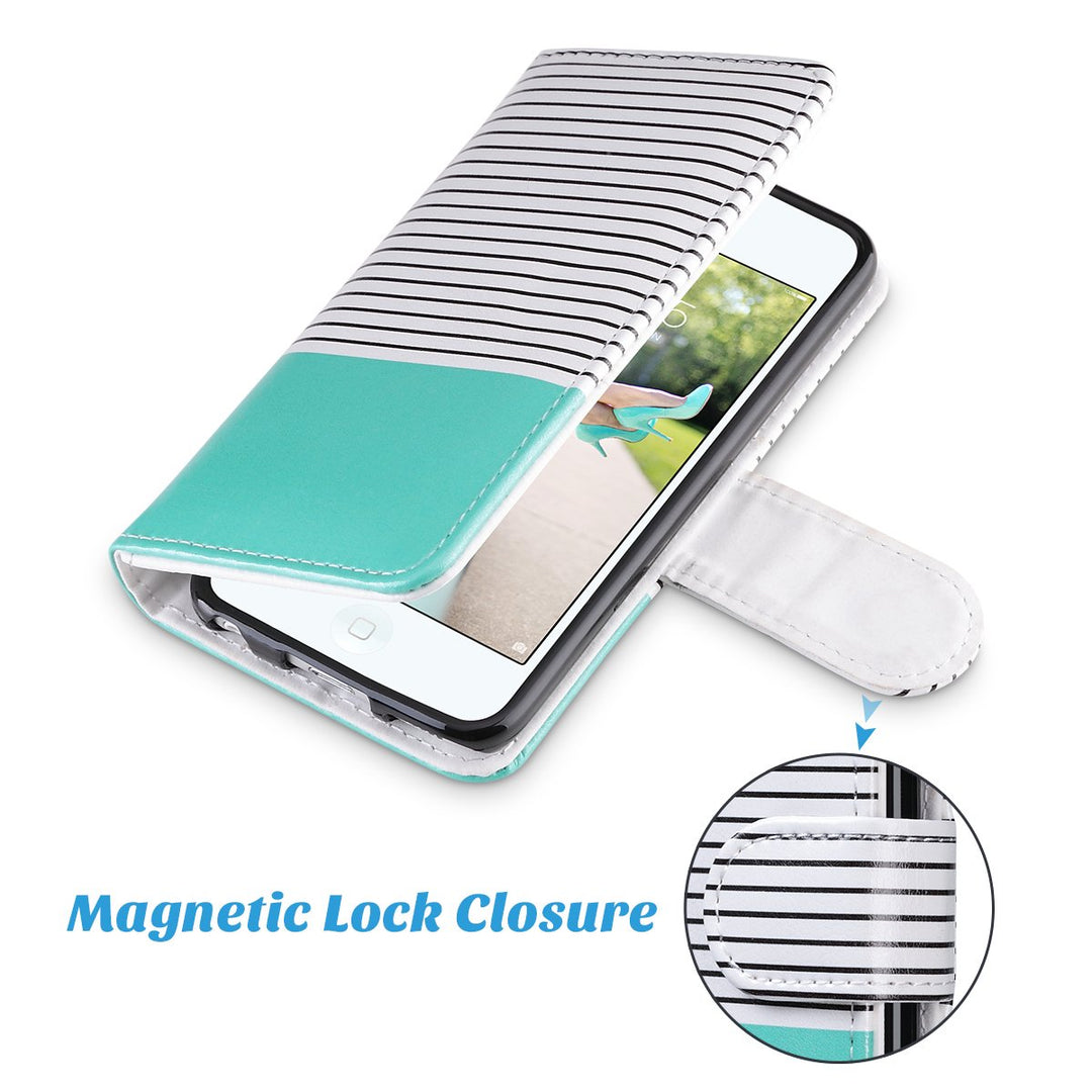 ULAK iPod Touch 7 Wallet Case, iPod Touch 6 Case with C