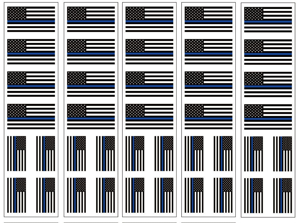 40 Tattoos: Thin Blue Line American Flag: Police &amp; Law Enforcement Support