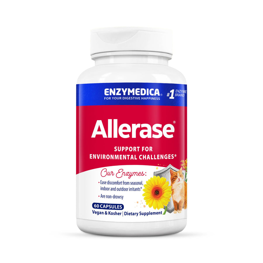 Enzymedica, Allerase, Non-Drowsy Enzyme Supplement to H