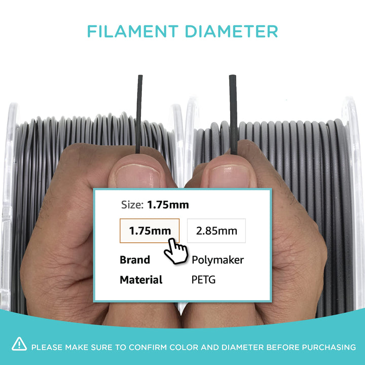 PETG-ESD Electrostatic Discharge Safe Filament 1.75mm, 500g Roll - PolyMax Electrostatic Safe PETG Filament Tough 3D Printer Filament for Electronics Industry