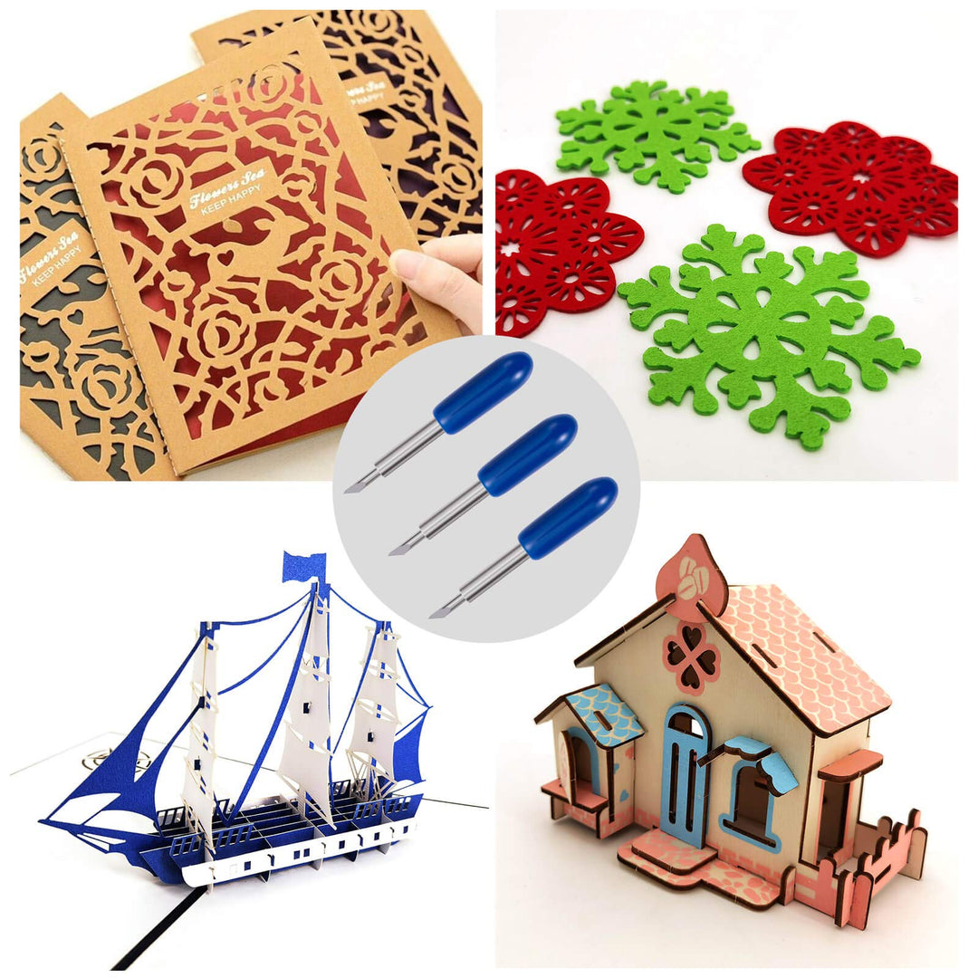 30PCS 60°Deep Cut Replacement Blades, , The Cutting Blades for Cricut/Explore Air/Air 2/Maker, Perfect for Cutting Medium Such as Vinyl Fabric.