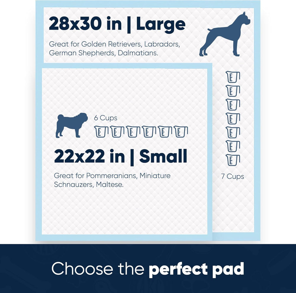 Ultra Absorbent Odor Control Scented Training Pads For Dogs Leak-proof Quick Dry Gel – 22 x 22 Puppy Pads - Fresh Scented - Pack of 150