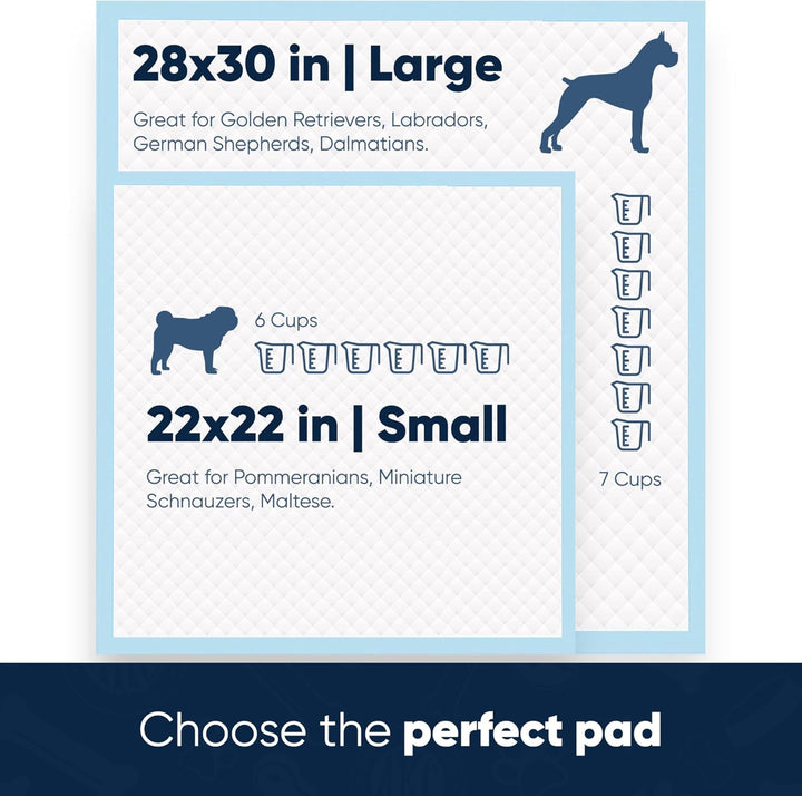 Ultra Absorbent Odor Control Scented Training Pads For Dogs Leak-proof Quick Dry Gel – 22 x 22 Puppy Pads - Fresh Scented - Pack of 150