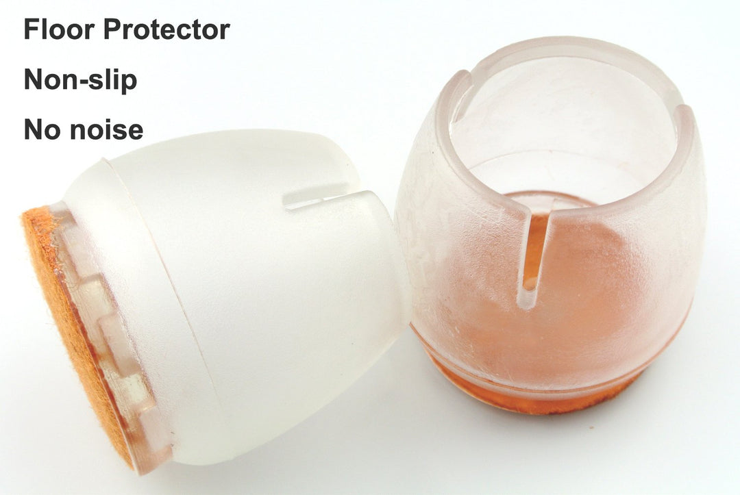 16PCS Round Chair Leg Floor Protector Rubber Caps Silicone Table Pads Furniture Circular Feet Covers (Size 1 to 1-1/7 )