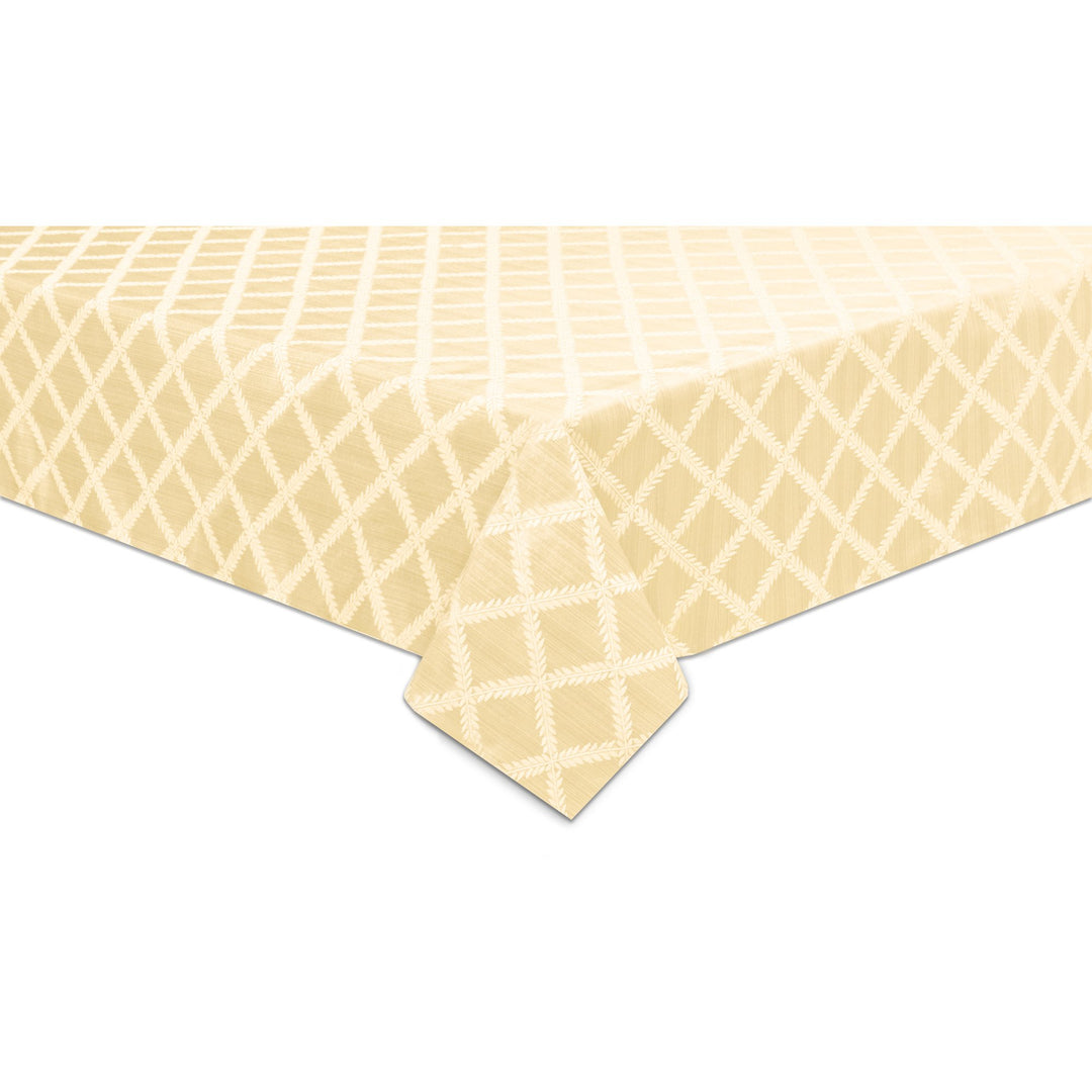 Lenox Laurel Leaf 70x104 Oblong Tablecloth, Ivory
