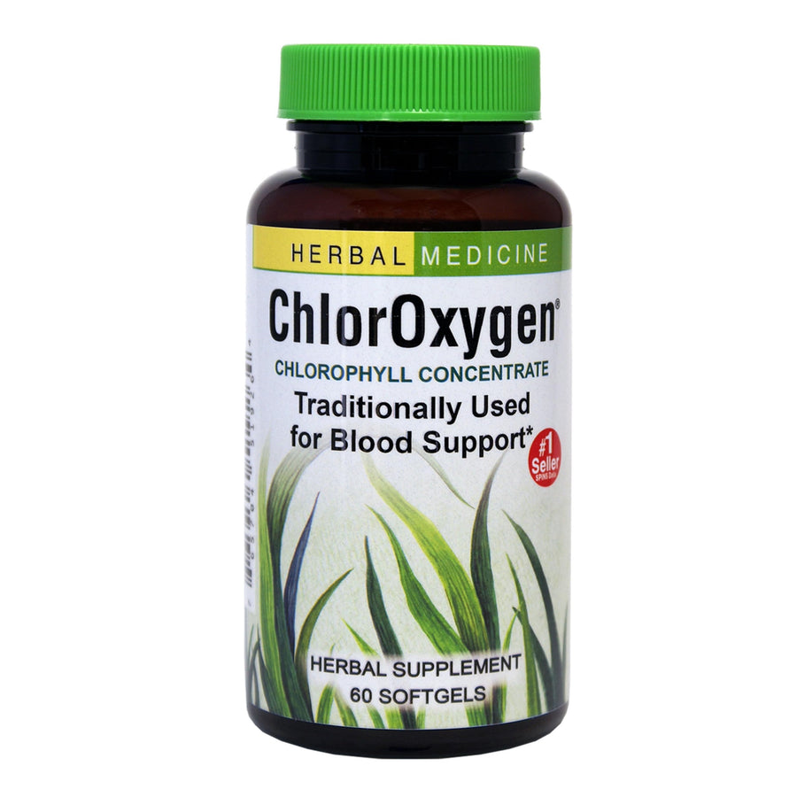 ChlorOxygen Chlorophyll Concentrate - Aids Healthy Blood Circulation - High-Altitude Environment Support - Energy Support - 60 Softgels (60 Servings)