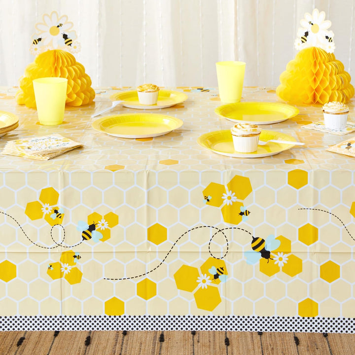 Bee Party Table Covers (54 x 108 in, 3 Pack)