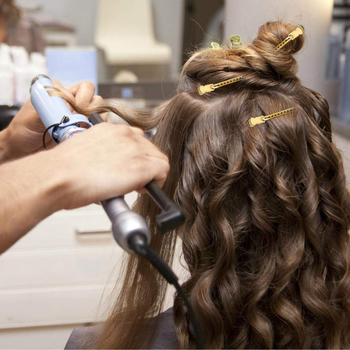 Stainless Steel Hair Prong and Duckbill Sectioning Clips - Barrettes for Hairstyling and Salon Use