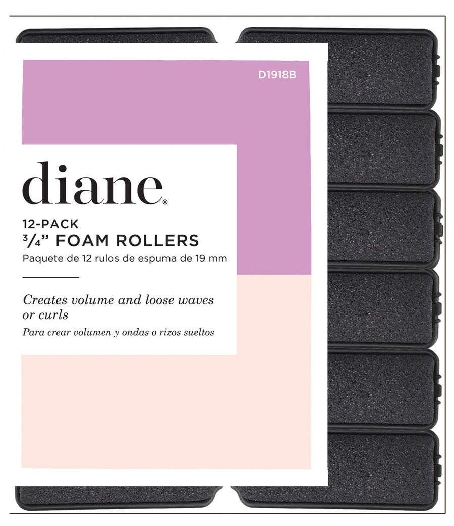 Foam Rollers, Black, 3/4, 12/bag