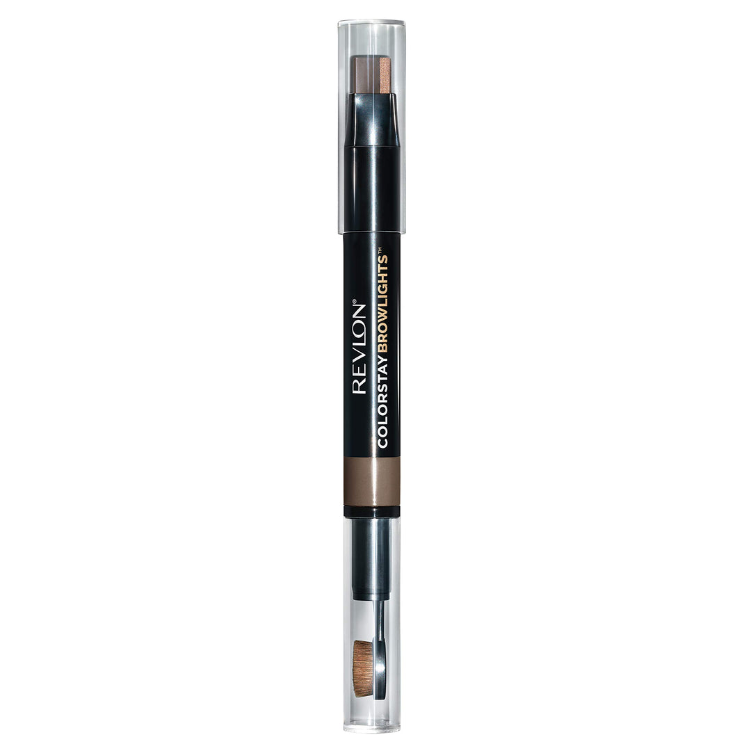 Revlon Colorstay Browlights Pencil, Eyebrow Pencil &amp; Brow Highlighter, Medium Brown, 0.038