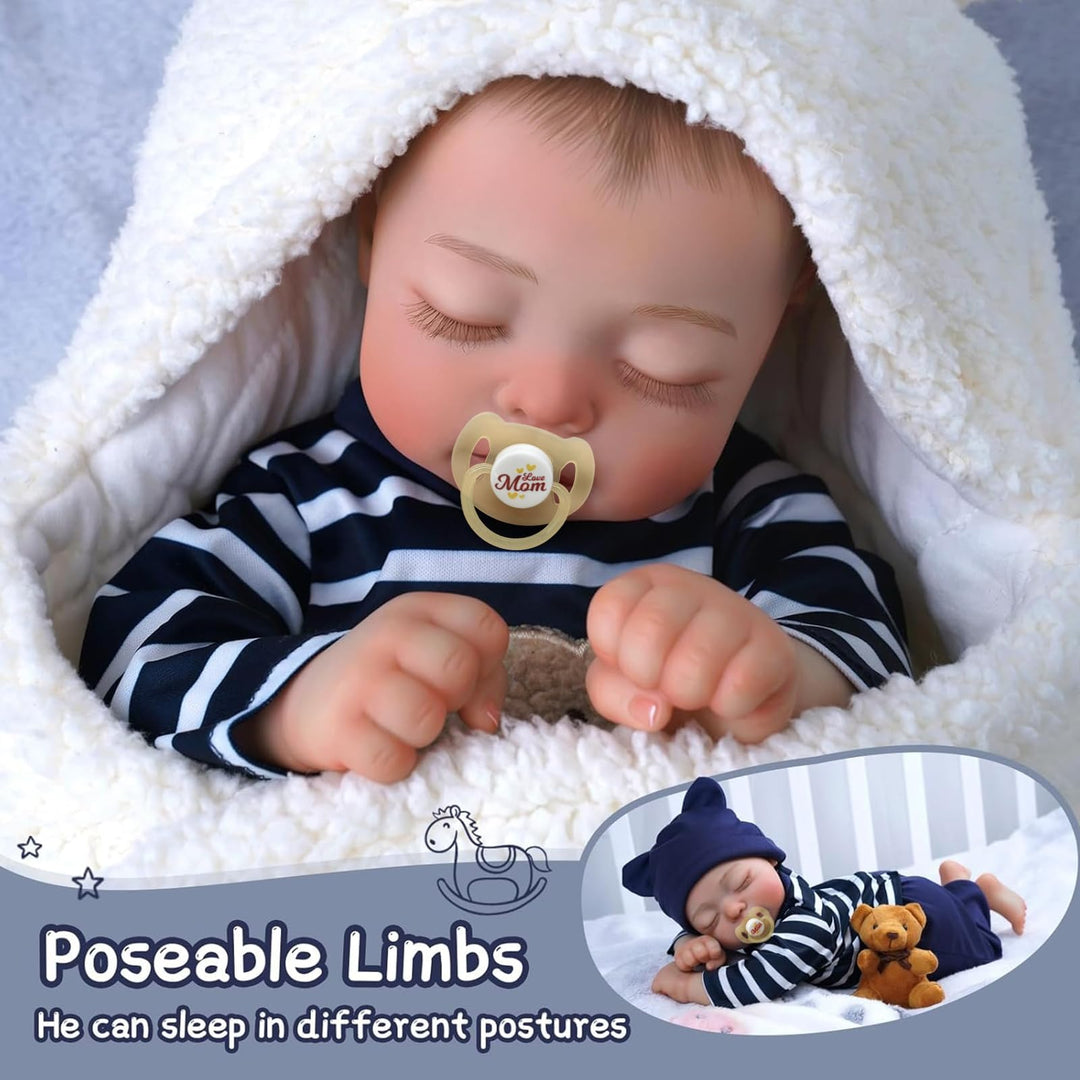 JIZHI Lifelike Reborn Baby Dolls - 18-Inch Realistic-Ne