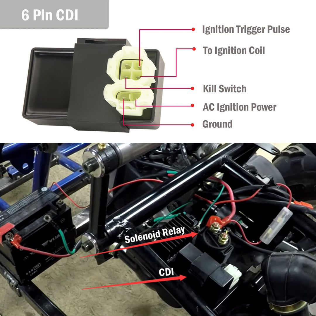 Complete Electric Wiring Harness Kit ATV Wire for GY6 1