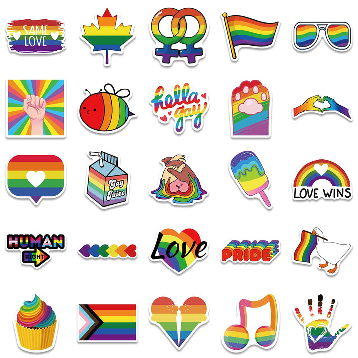 Gay Pride Stickers Pack Bulk50Pcs Aesthetic Gay Sticker