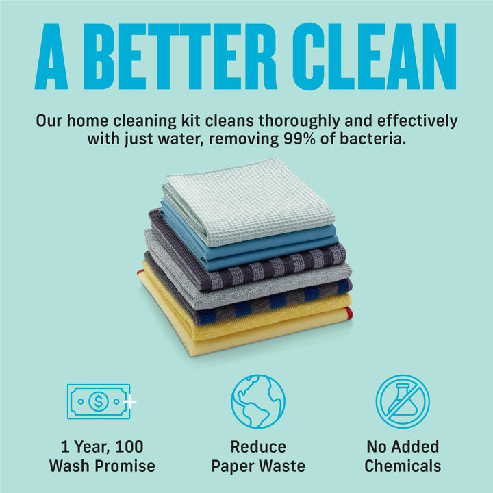 E-Cloth Home Cleaning Set, Premium Microfiber Cleaning 