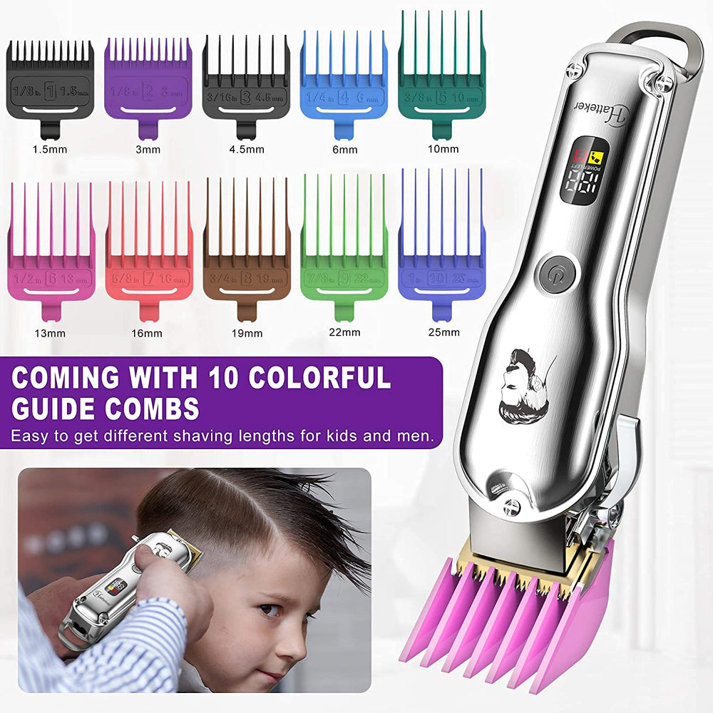Hatteker Mens Hair Clipper Beard Trimmer Hair Trimmer f