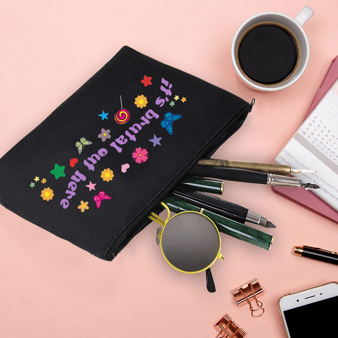 XYANFA Singer Makeup Bag Fans Gift singer Cosmetic Bag for Girls Music Lover Gift (brutal out here)