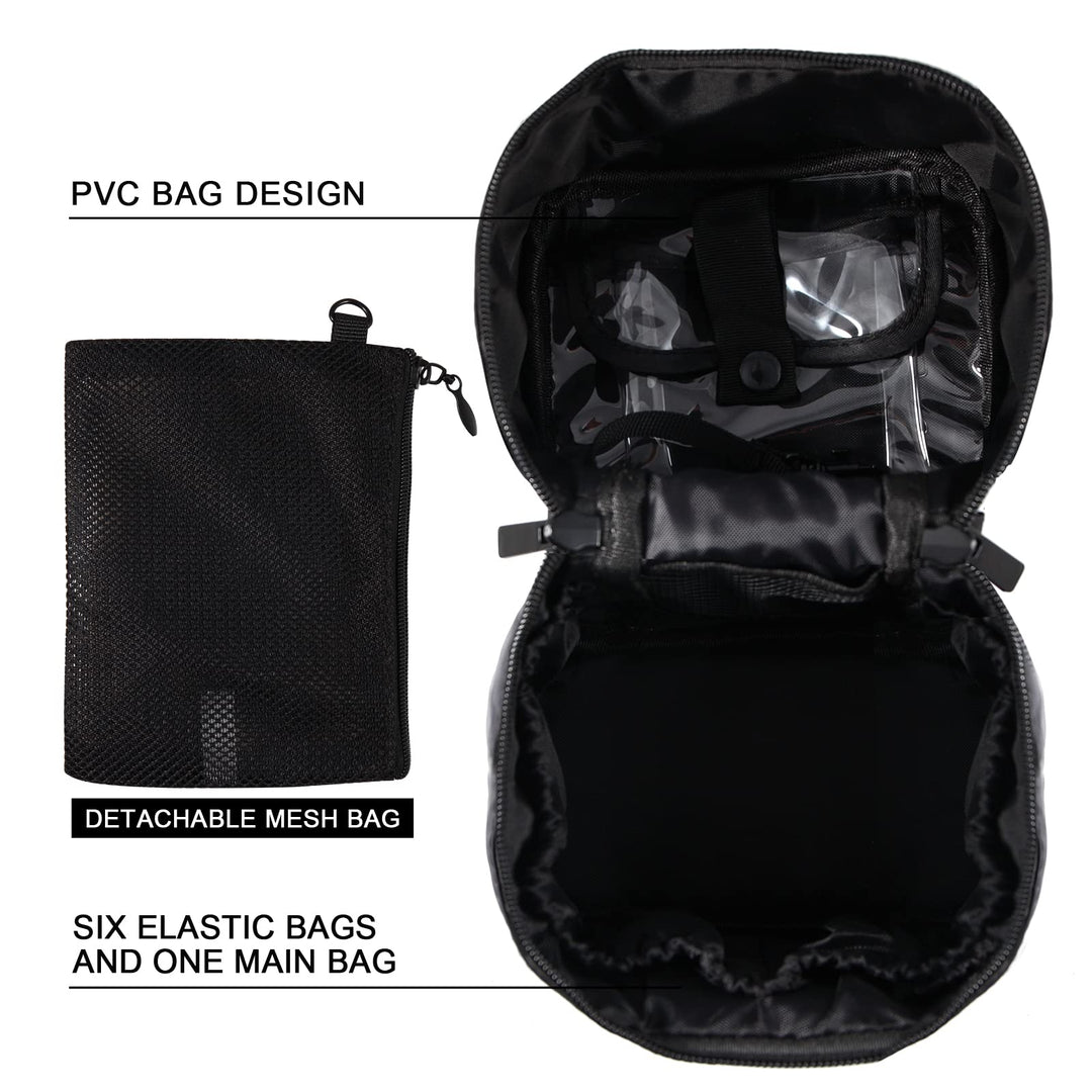 Black: Makeup Brush Organizer Artist Makeup Bag Brushes Set Case Professional Travelling Brush Pen Pencil Holder Make Up Cup Storage Organizer Case Pencil Pouch Cosmetic Bag for T