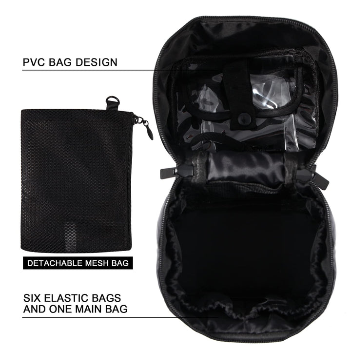 Black: Makeup Brush Organizer Artist Makeup Bag Brushes Set Case Professional Travelling Brush Pen Pencil Holder Make Up Cup Storage Organizer Case Pencil Pouch Cosmetic Bag for T