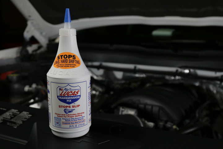 LUCAS LUC10009 Transmission Fix 24 oz, Brown
