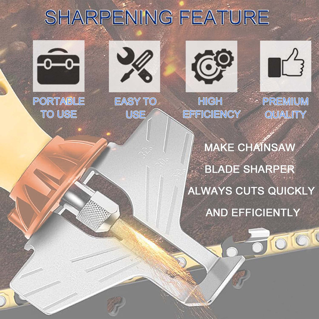 JONMON Chainsaw Sharpening Attachment Kit - 8Pcs Chain 