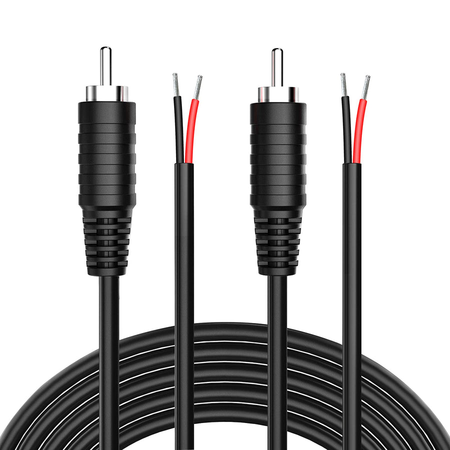 Pixelman(18AWG 6ft 2Pcs Thick RCA Plug Speaker Wire, RC