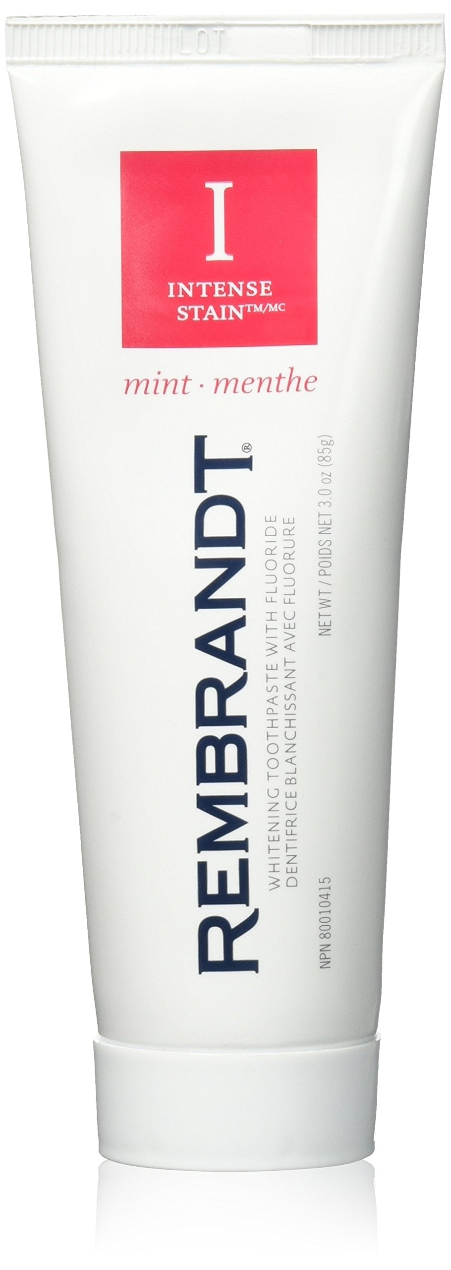 Rembrandt Toothpaste, Intense Stain, Mint Flavor, 3-Oun