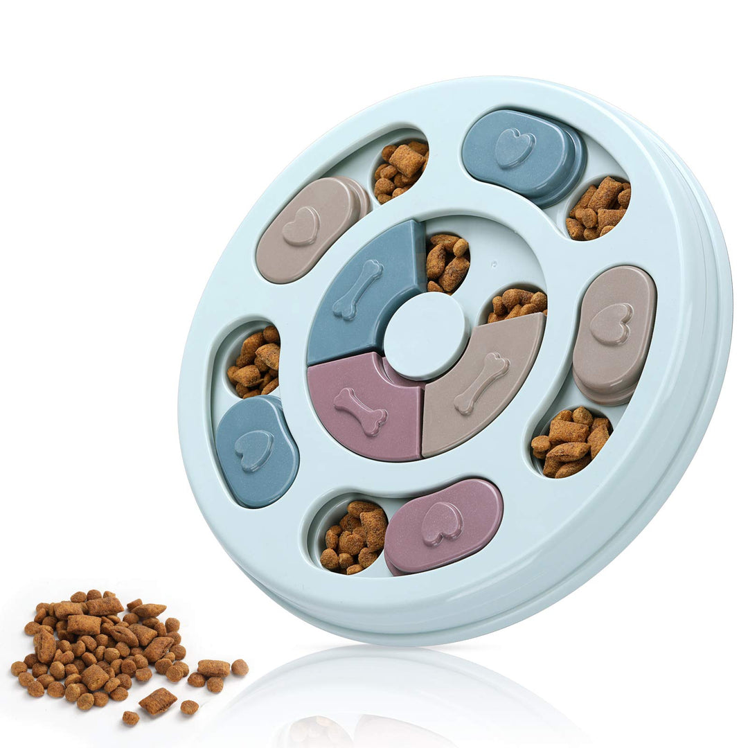 Dog Puzzle Toys,Dogs Food Puzzle Feeder Toys for IQ Training &amp; Mental Enrichment,Dog Treat Puzzle(Blue)