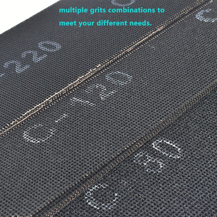 SCOTTCHEN Sanding Mesh 1/4 Sheet (12pcs) 5.5 x 4.5 for 