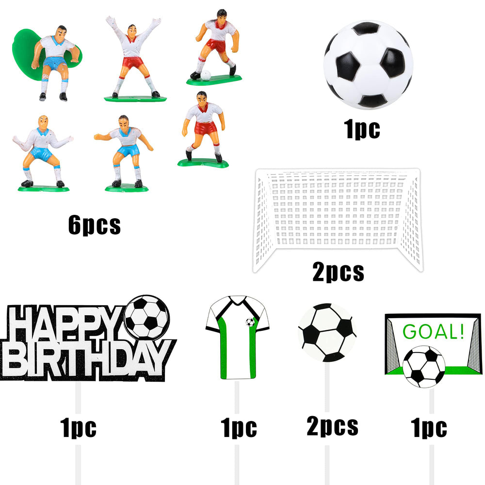 Soccer Ball Cake Topper Decorations For Theme Party, Fo